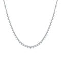White gold Graduated Diamond Tennis Necklace