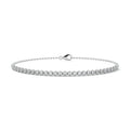Platinum Bezel Set Diamond Chain Bracelet