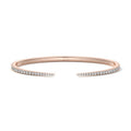 Rose gold Diamond Pavé Open Cuff Bangle