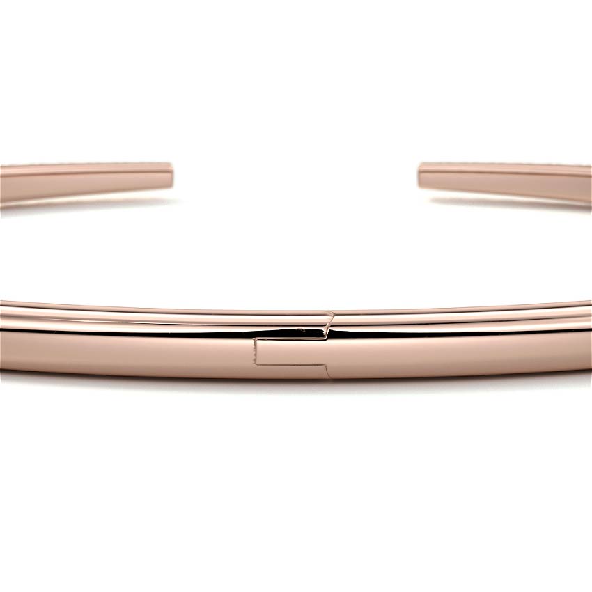Rose gold Diamond Pavé Open Cuff Bangle