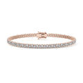 Rose gold Pear Shape Diamond Four-Prong Tennis Bracelet