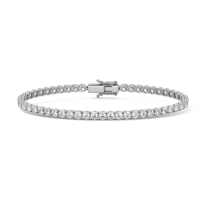 Four Prong Round Tennis Bracelet