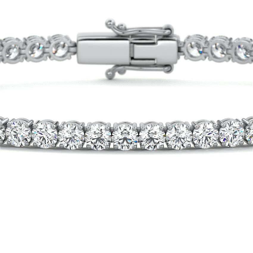 Four Prong Round Tennis Bracelet