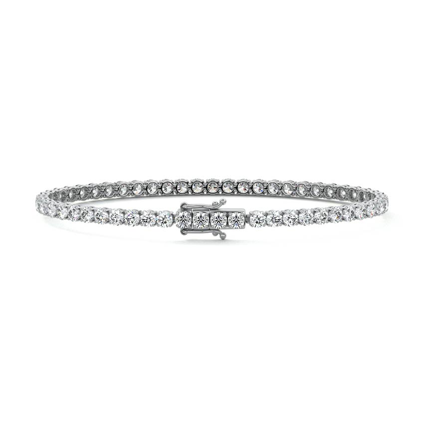 Four Prong Round Tennis Bracelet