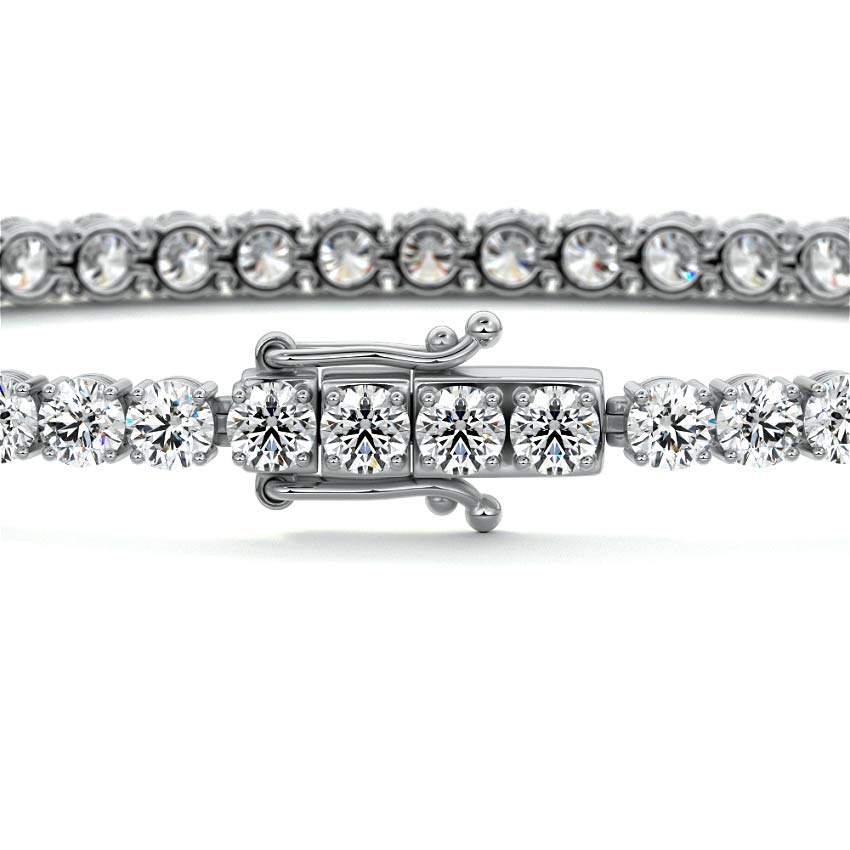Four Prong Round Tennis Bracelet