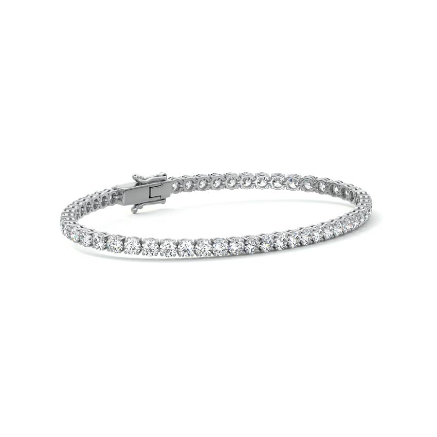 Four Prong Round Tennis Bracelet