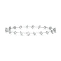 White gold Multi Shape Diamond Station Bracelet