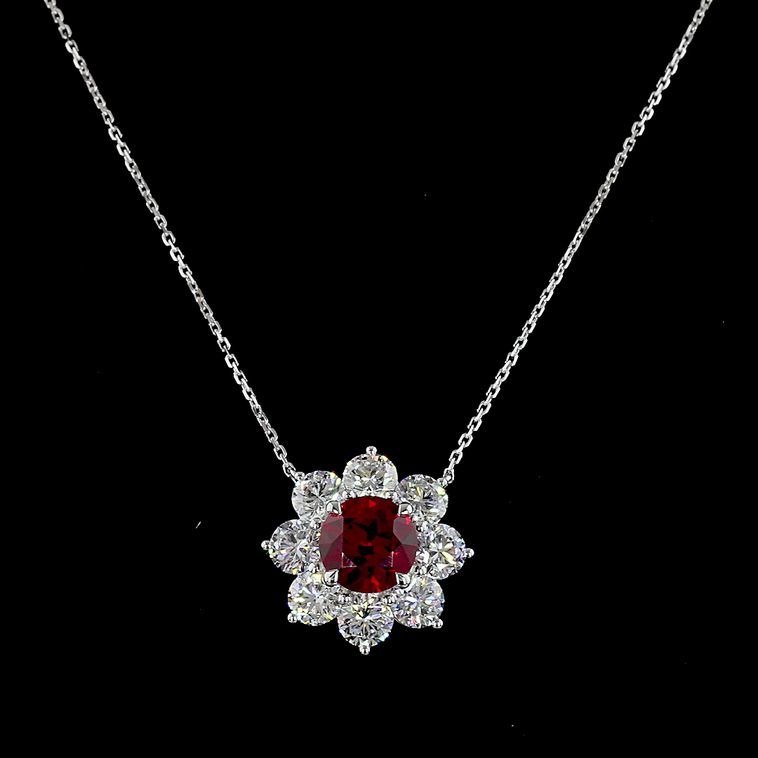 White gold Diamond Pendant · 2.9 ct