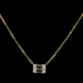 Yellow gold Diamond Solitaire Pendant · 1.04 ct