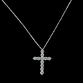 White gold Diamond Cross Pendant · 1.09 ct