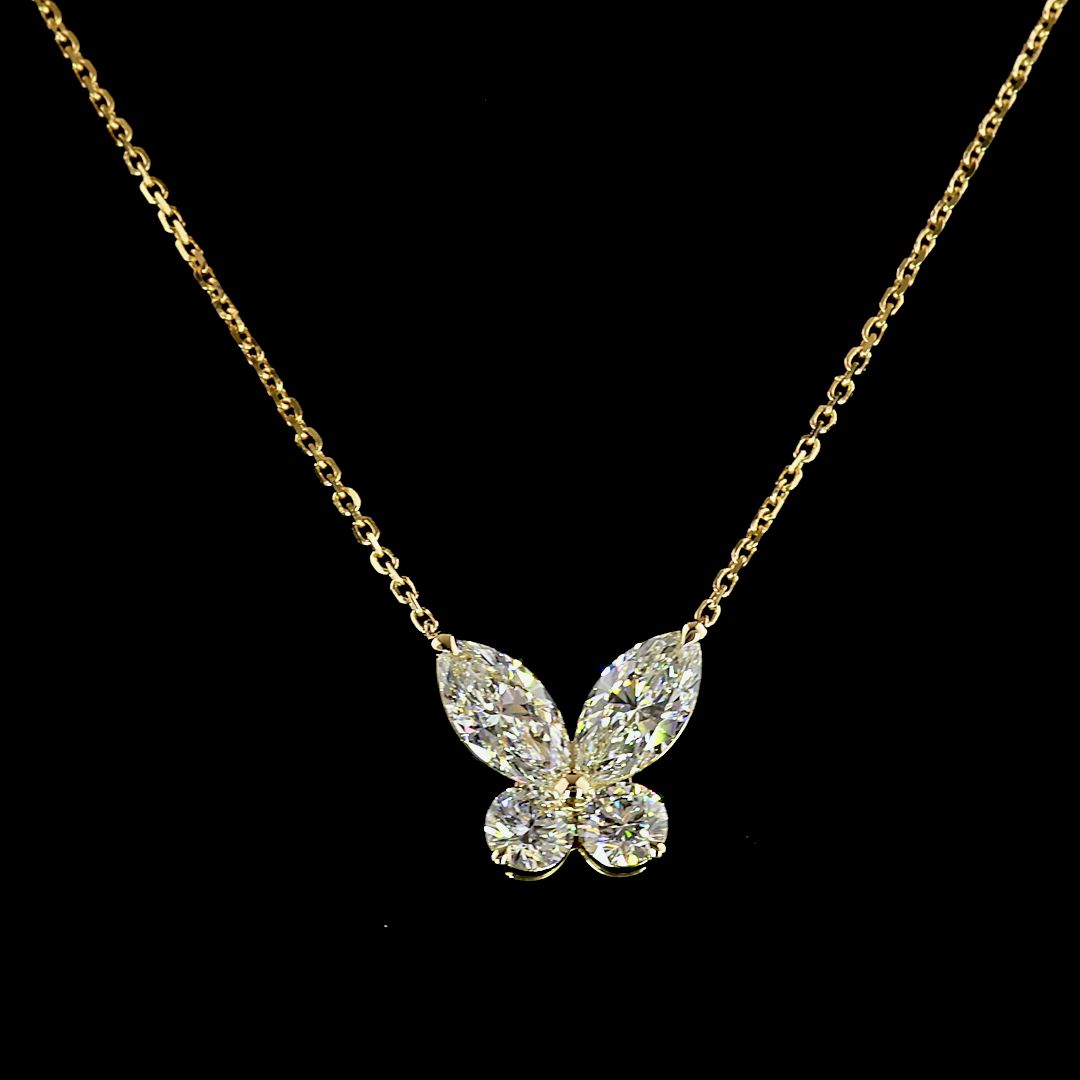 Yellow gold Diamond Pendant · 2.06 ct
