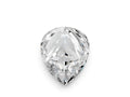 Pear Cut Diamond Hidden Halo Solitaire Ring in Yellow gold with Round Pavé Band and Prong Setting