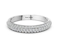 Platinum Pavé Round Diamond White Gold Eternity Band