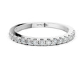 Platinum Round Diamond Pavé Set Eternity Band with Micro Prong Setting