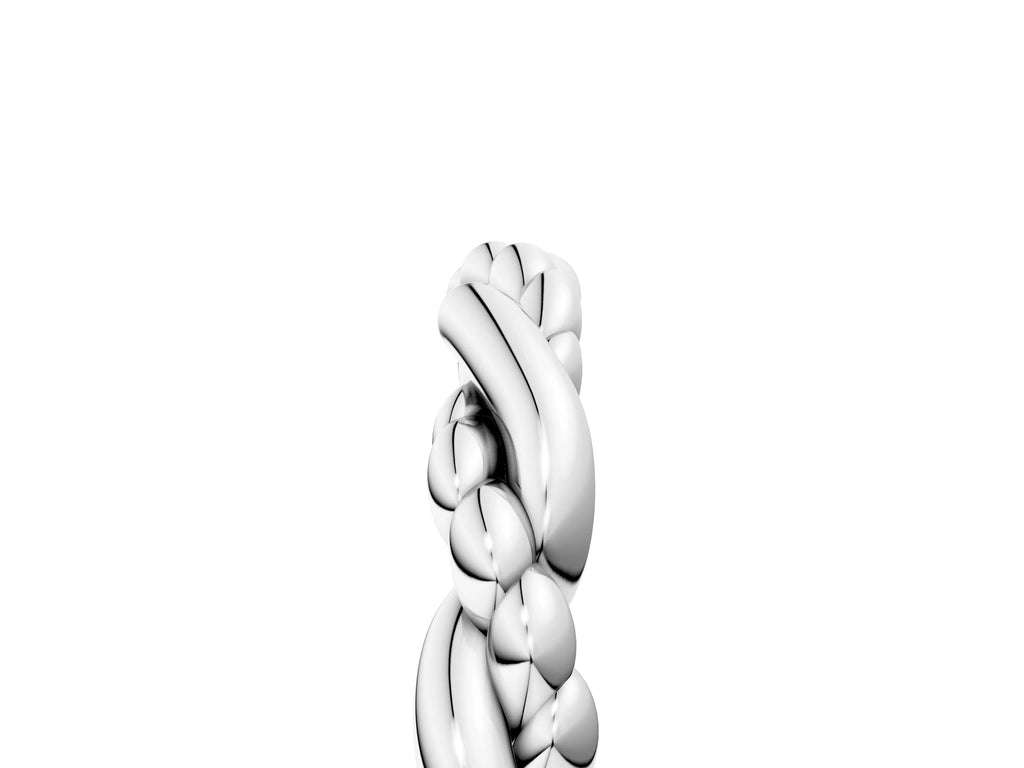 Platinum Twisted Rope Solitaire Band