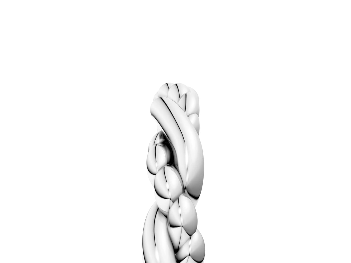 Platinum Twisted Rope Solitaire Band