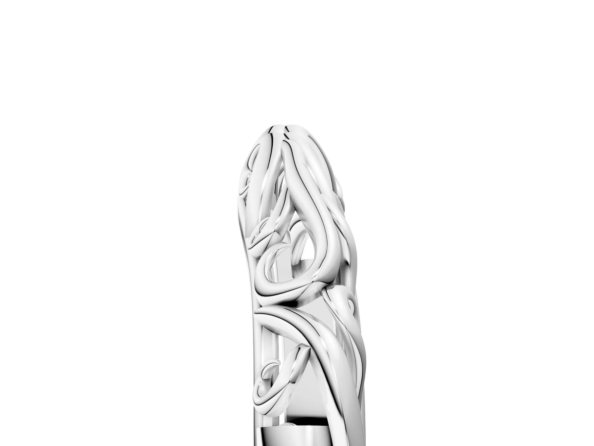Platinum Twisted Vine Filigree Band
