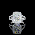 White gold Diamond Split Shank Ring · 3.86 ct