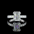 White gold Diamond Hidden Halo Ring · 2.74 ct