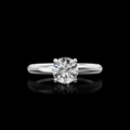 White gold Diamond Hidden Halo Ring · 1.57 ct