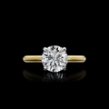 White gold Diamond Hidden Halo Ring · 2.08 ct