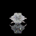 White gold Diamond Three-Stone Ring · 5.38 ct