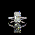 White gold Diamond Hidden Halo Ring · 4.82 ct