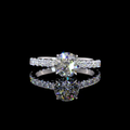 White gold Diamond Hidden Halo Ring · 1.9 ct