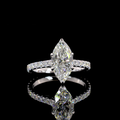 White gold Diamond Solitaire Diamond Shank Ring · 4.52 ct