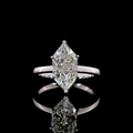 White gold Diamond Solitaire Diamond Shank Ring · 2.74 ct