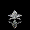 White gold Diamond Solitaire Diamond Shank Ring · 2.28 ct