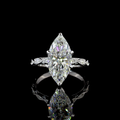 White gold Diamond Solitaire Diamond Shank Ring · 4.71 ct
