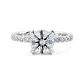White gold Diamond Hidden Halo Ring · 2.24 ct