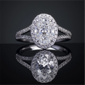 White gold Diamond Split Shank Ring · 2.09 ct