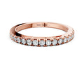Rose gold Round Diamond Pavé Set Eternity Band