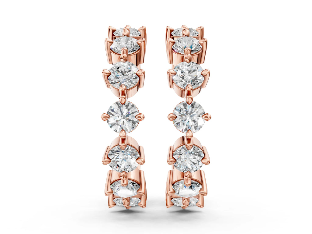 Rose gold Round Diamond Starlight Ear Cuff