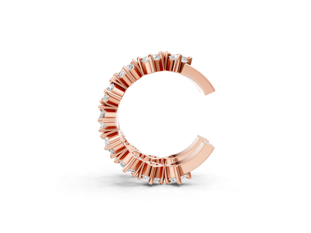 Rose gold Round Diamond Starlight Ear Cuff