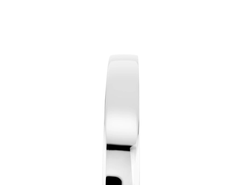 Round Blue Topaz Pavé Band in Platinum with Channel Setting