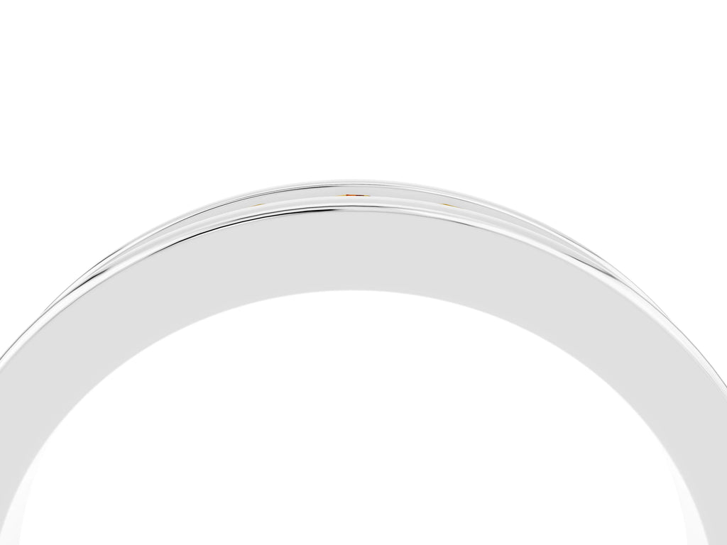 Round Citrine Eternity Band in Silver with Smooth Channel Setting