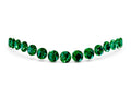 Round Emerald Pavé Contoured Band in Platinum with Shared Prong Setting