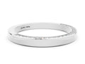 Round Moissanite Pavé Band in Silver with Channel Setting