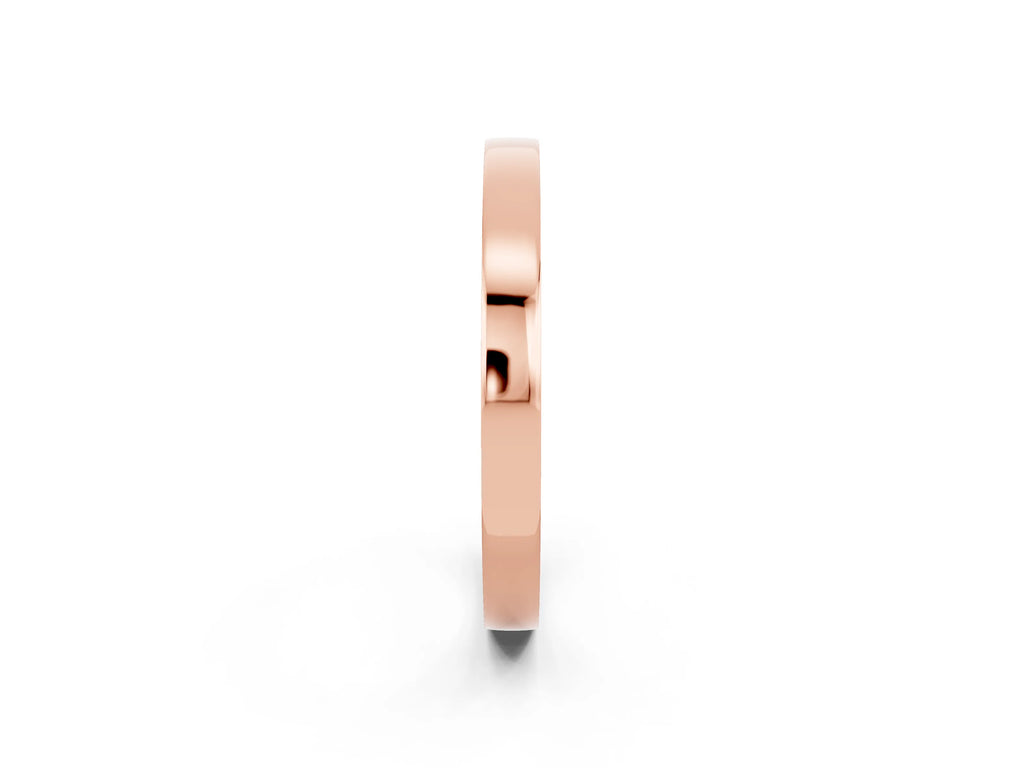 Round Peridot Pavé Band in Rose gold with Channel Setting
