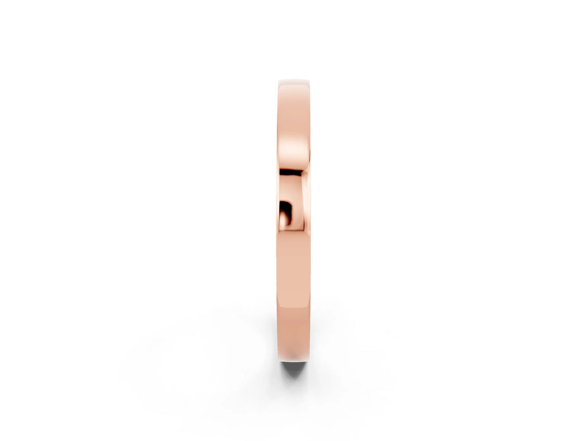 Round Peridot Pavé Band in Rose gold with Channel Setting