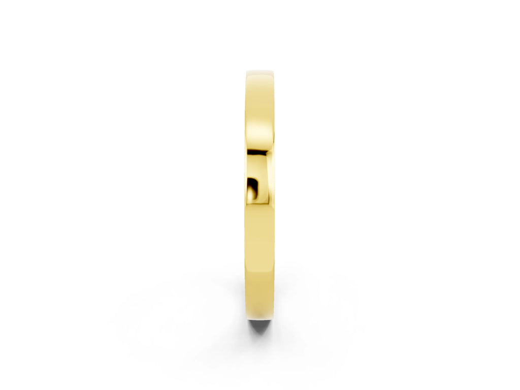 Round Ruby Pavé Band in Yellow gold with Channel Setting
