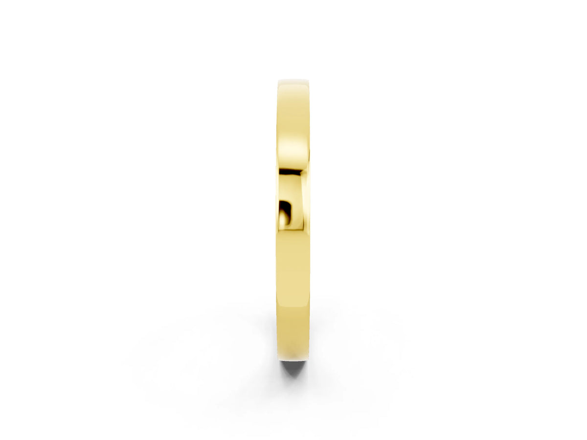 Round Ruby Pavé Band in Yellow gold with Channel Setting