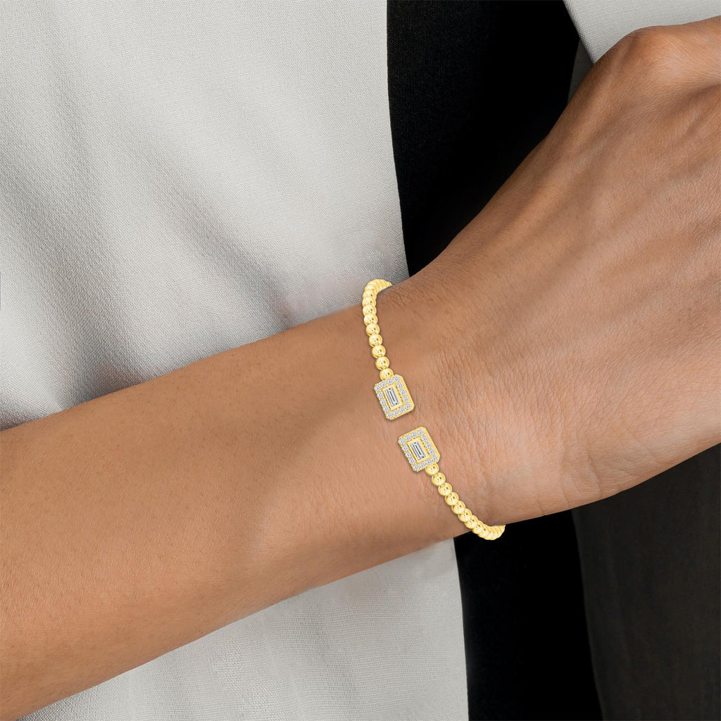 Yellow gold Diamond Bracelet · 0.54 ctw
