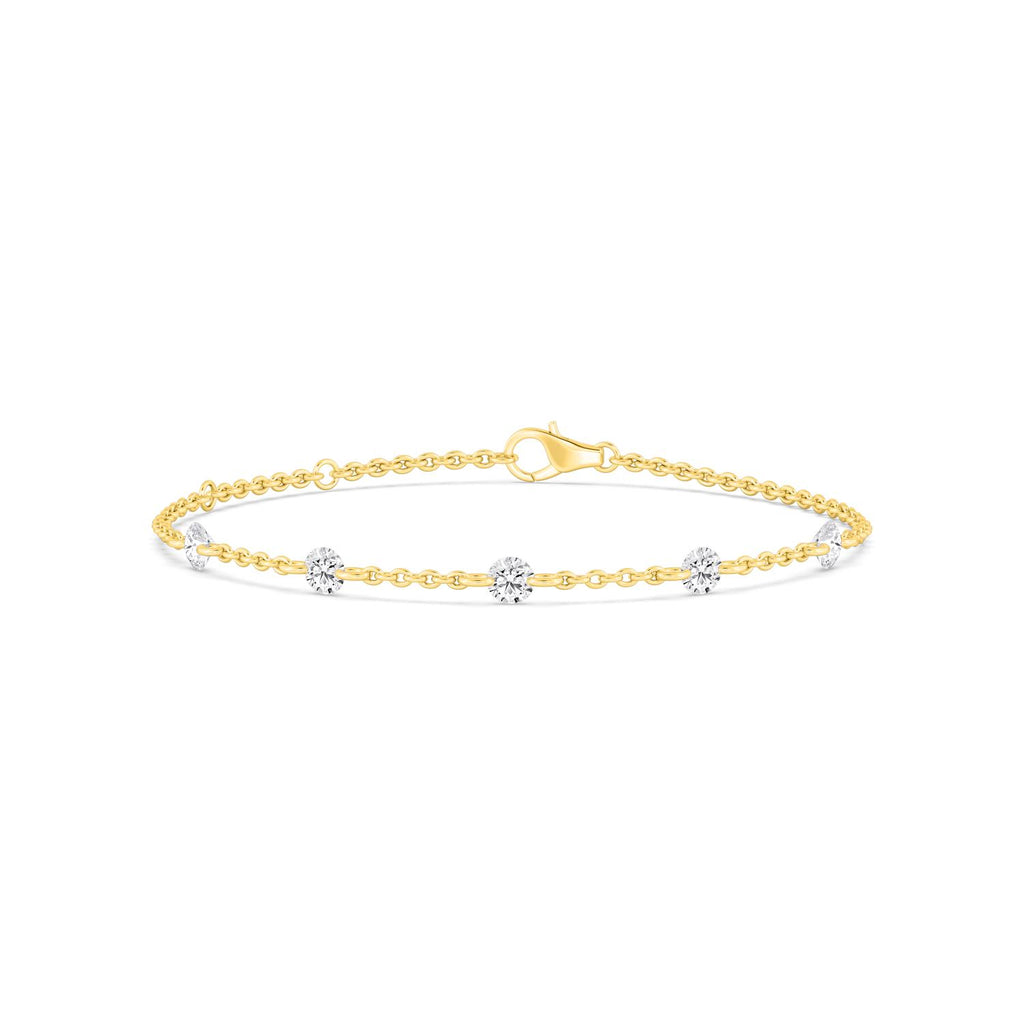 Yellow gold Diamond Bracelet · 1.12 ctw