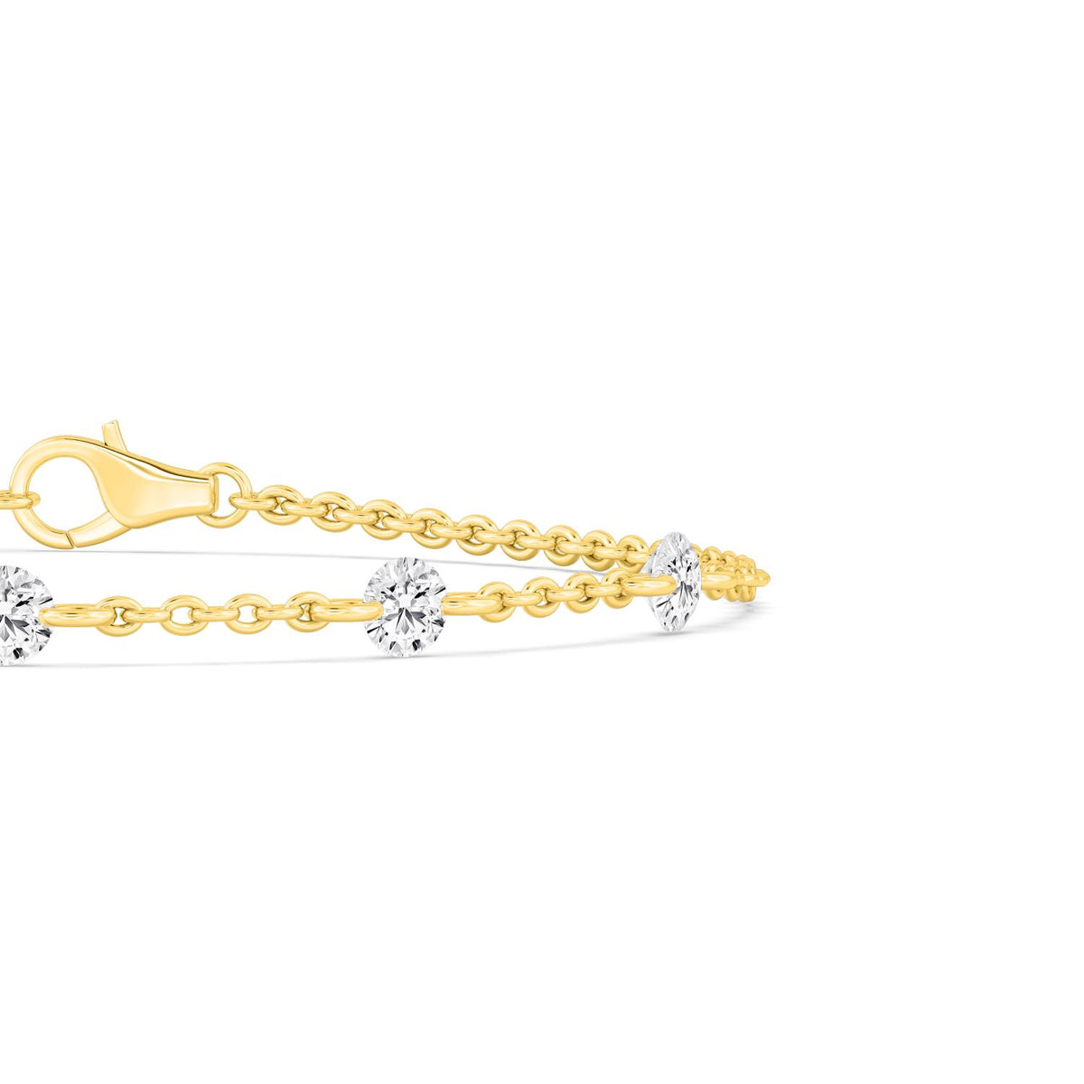 Yellow gold Diamond Bracelet · 1.12 ctw