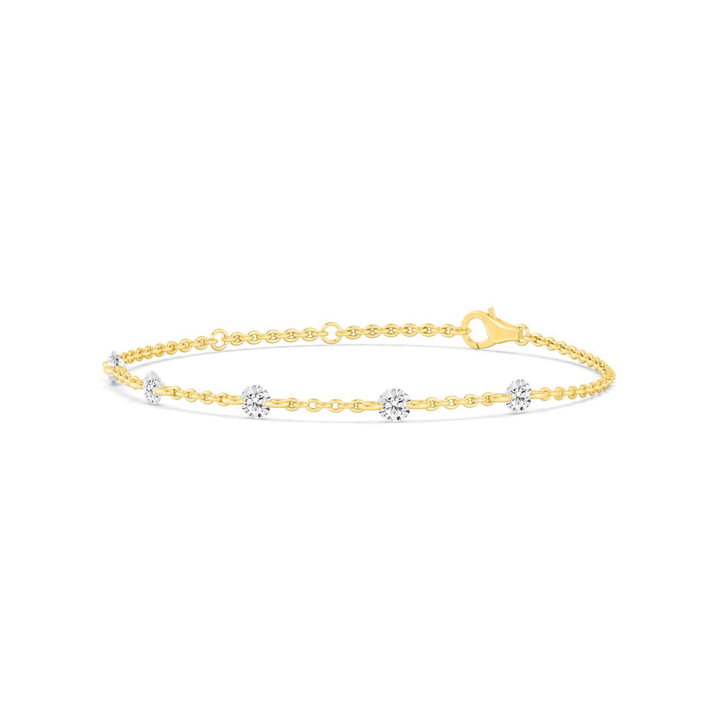 Yellow gold Diamond Bracelet · 1.12 ctw