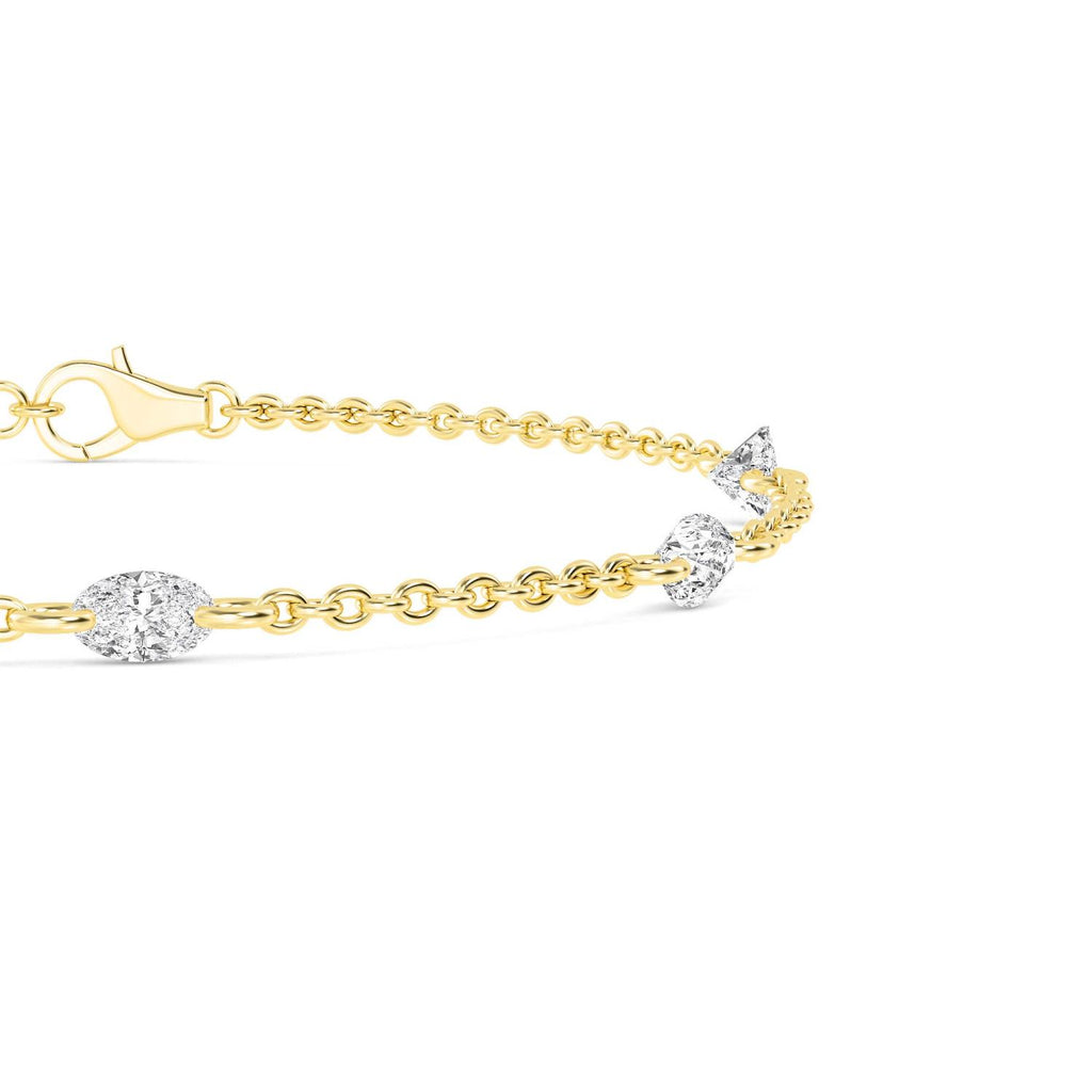 Yellow gold Diamond Bracelet · 1.06 ctw